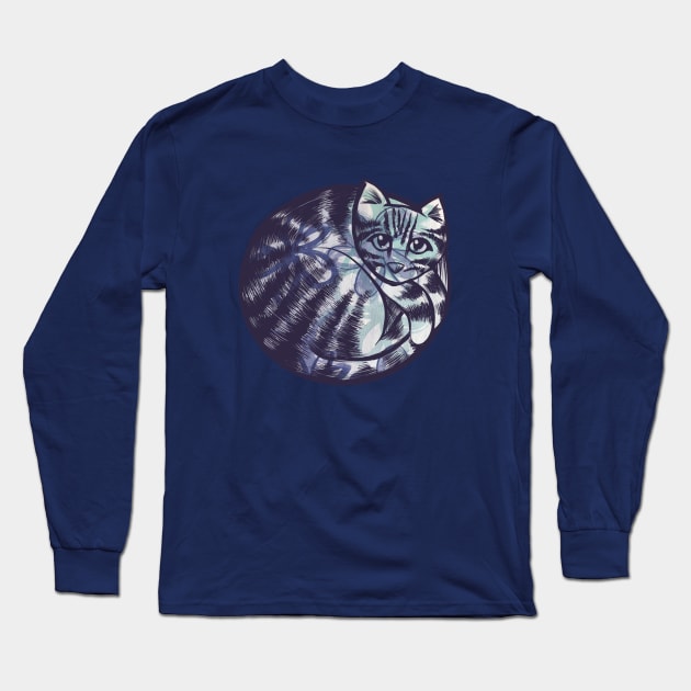 Cat Art Long Sleeve T-Shirt by bubbsnugg